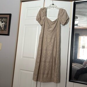 Cream eyelet dress by Speechless. Size medium.